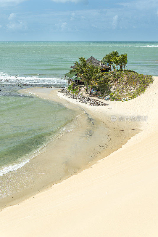 Praia Genipabu夏季椰子树Natal RN